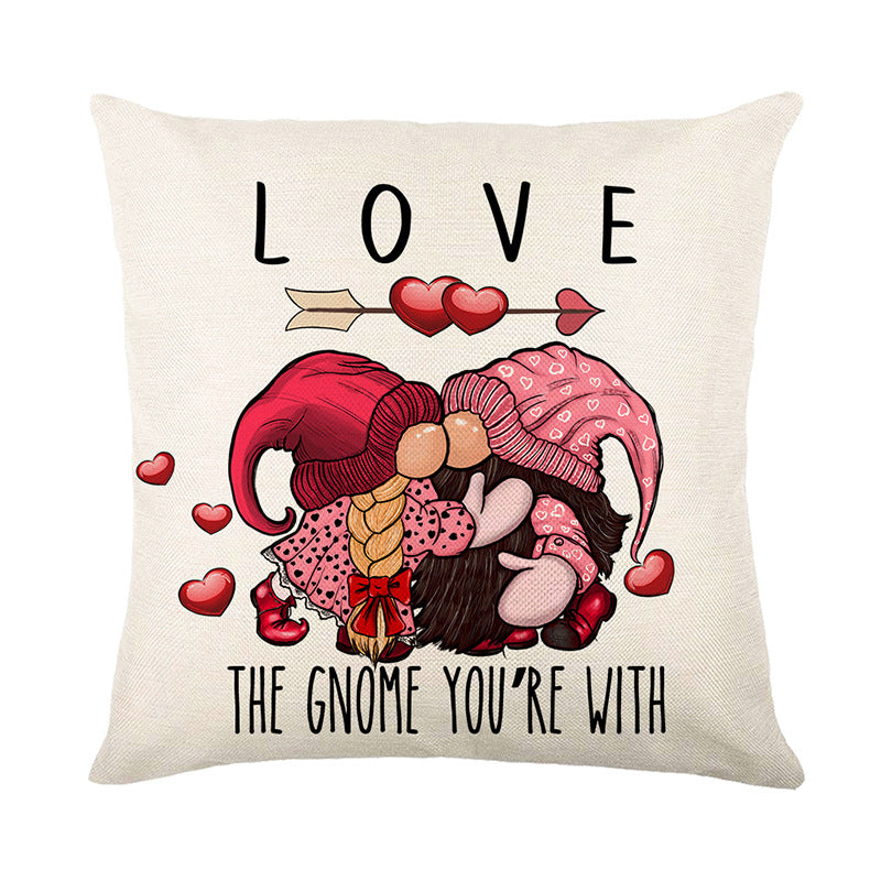 Wholesale Valentine's Day Printed Letter Love Polyester Pillow Cover