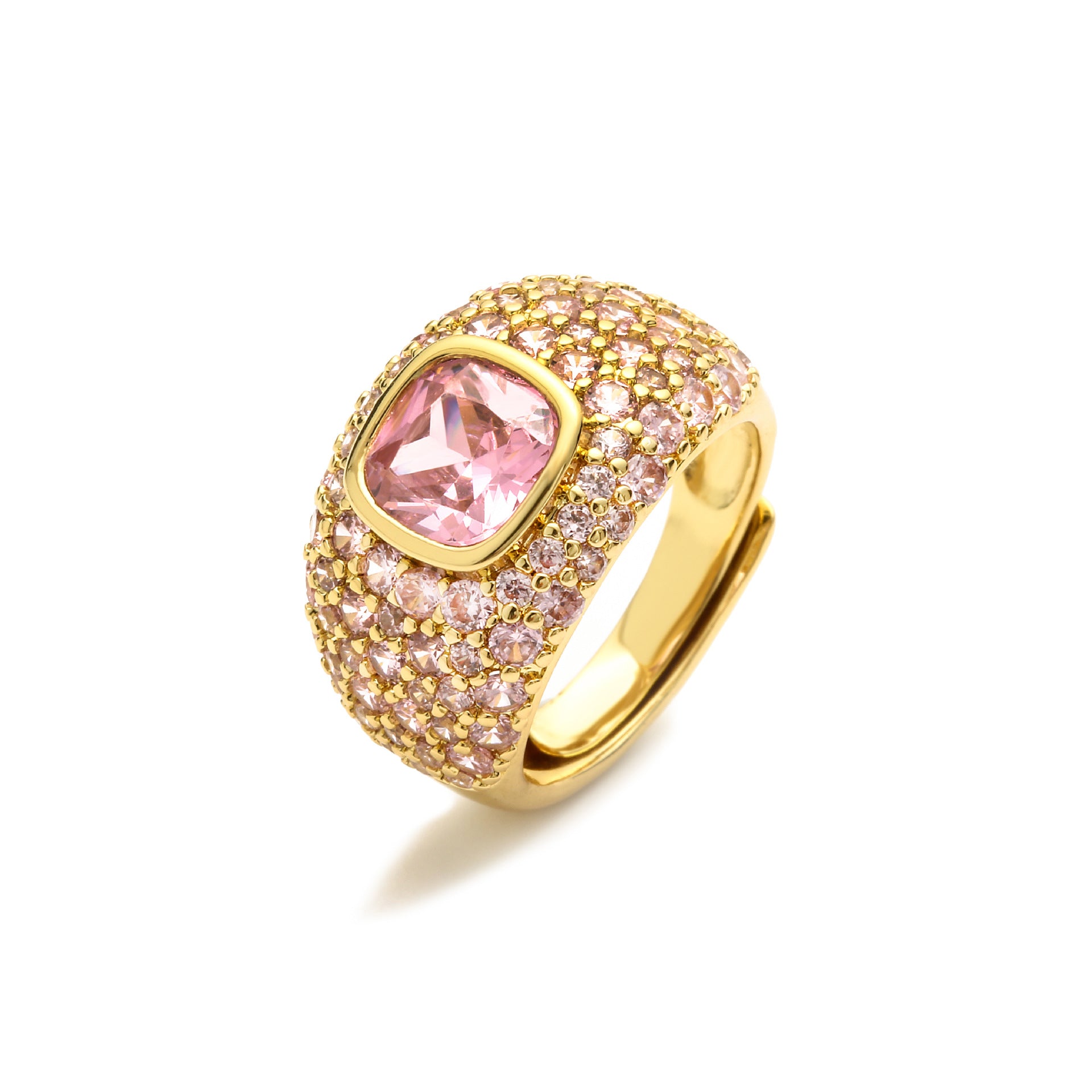 Wholesale Fashion Love Geometric Opening Adjustable Ring