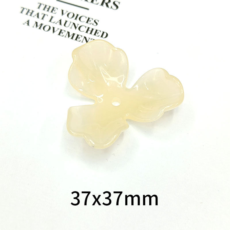 Wholesale 36mm 10pcs/pack Three Petal Acrylic Beads