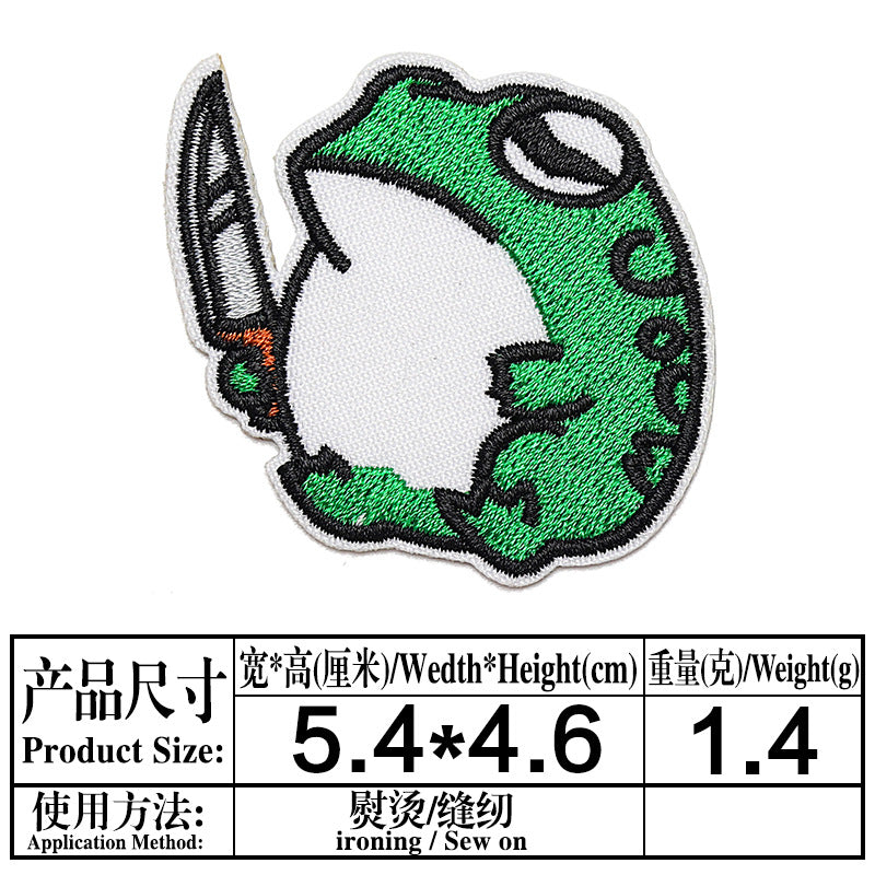 Wholesale Twill Cartoon Duck Embroidered Iron On Patches DIY Clothing Towel Applique 4 Styles Boutique Resale