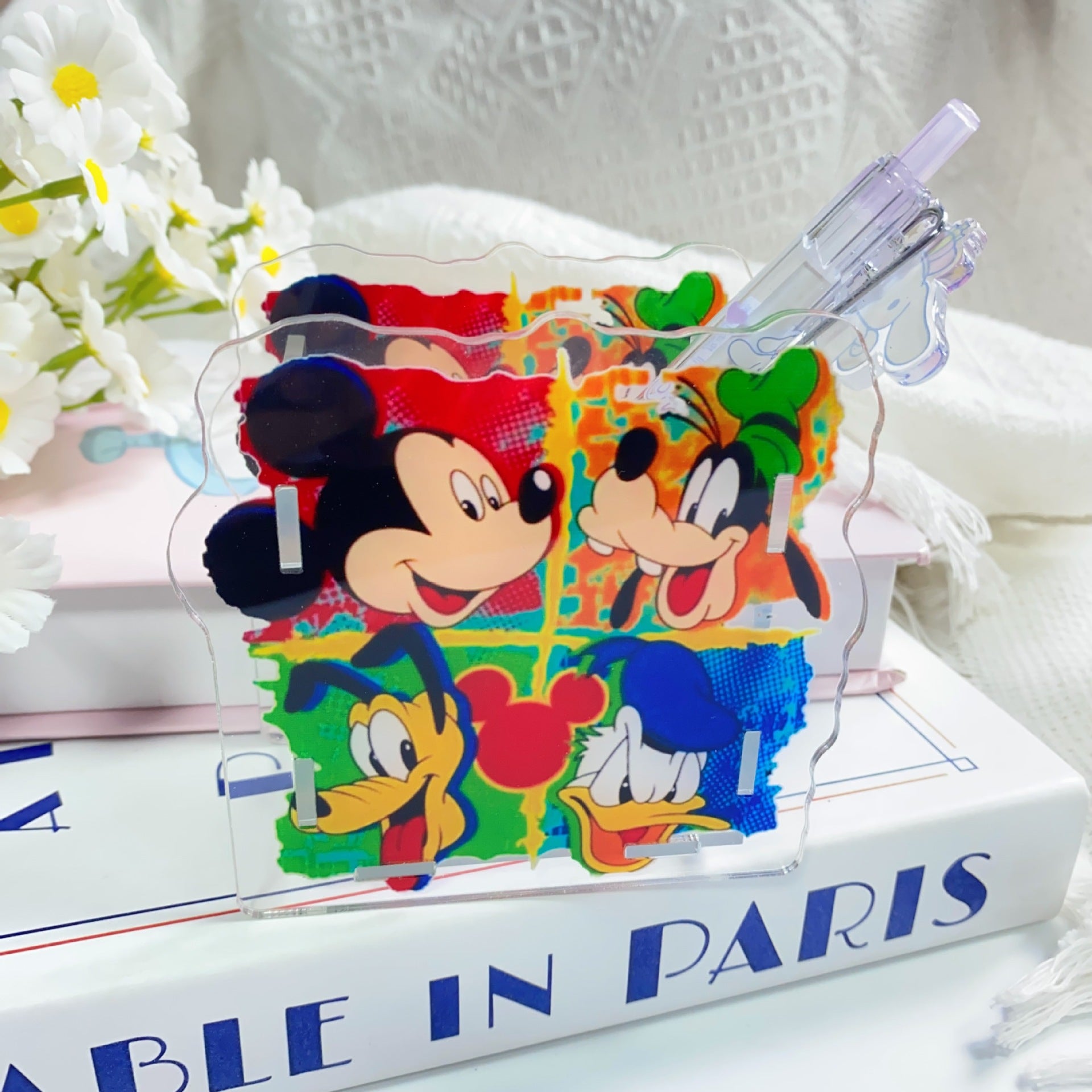 Wholesale  Creative Cute Cartoon Acrylic Pen Holder  OLY Exclusive