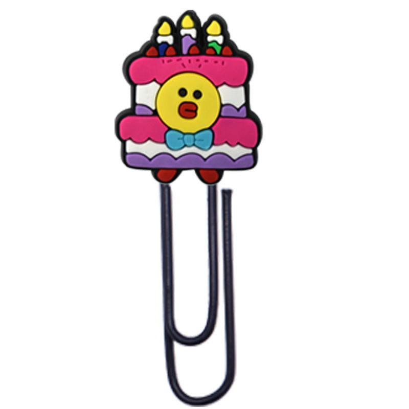 Wholesale Random 50pcs Birthday Cake Paper Clip Bookmark