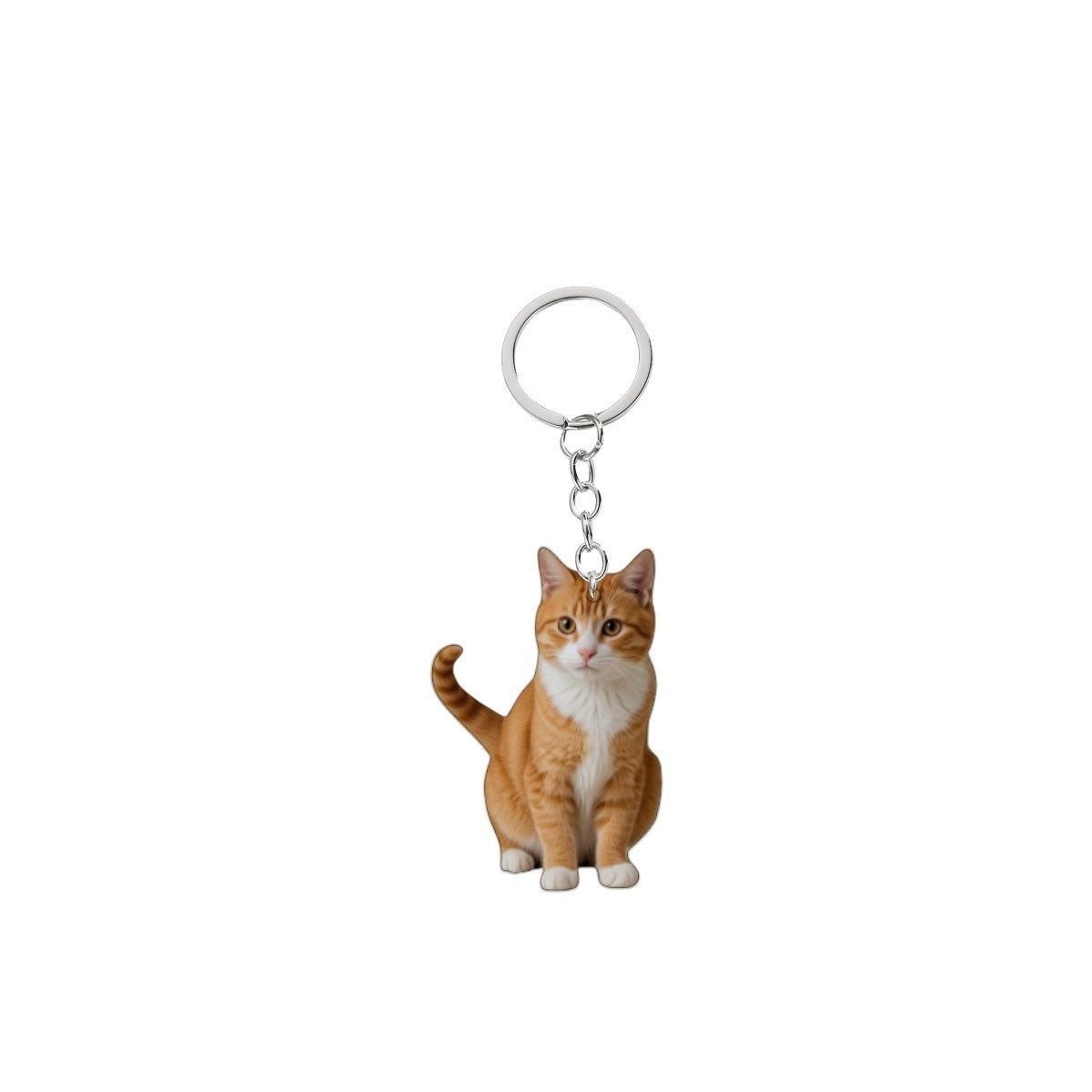 Wholesale Acrylic cute cat keychain