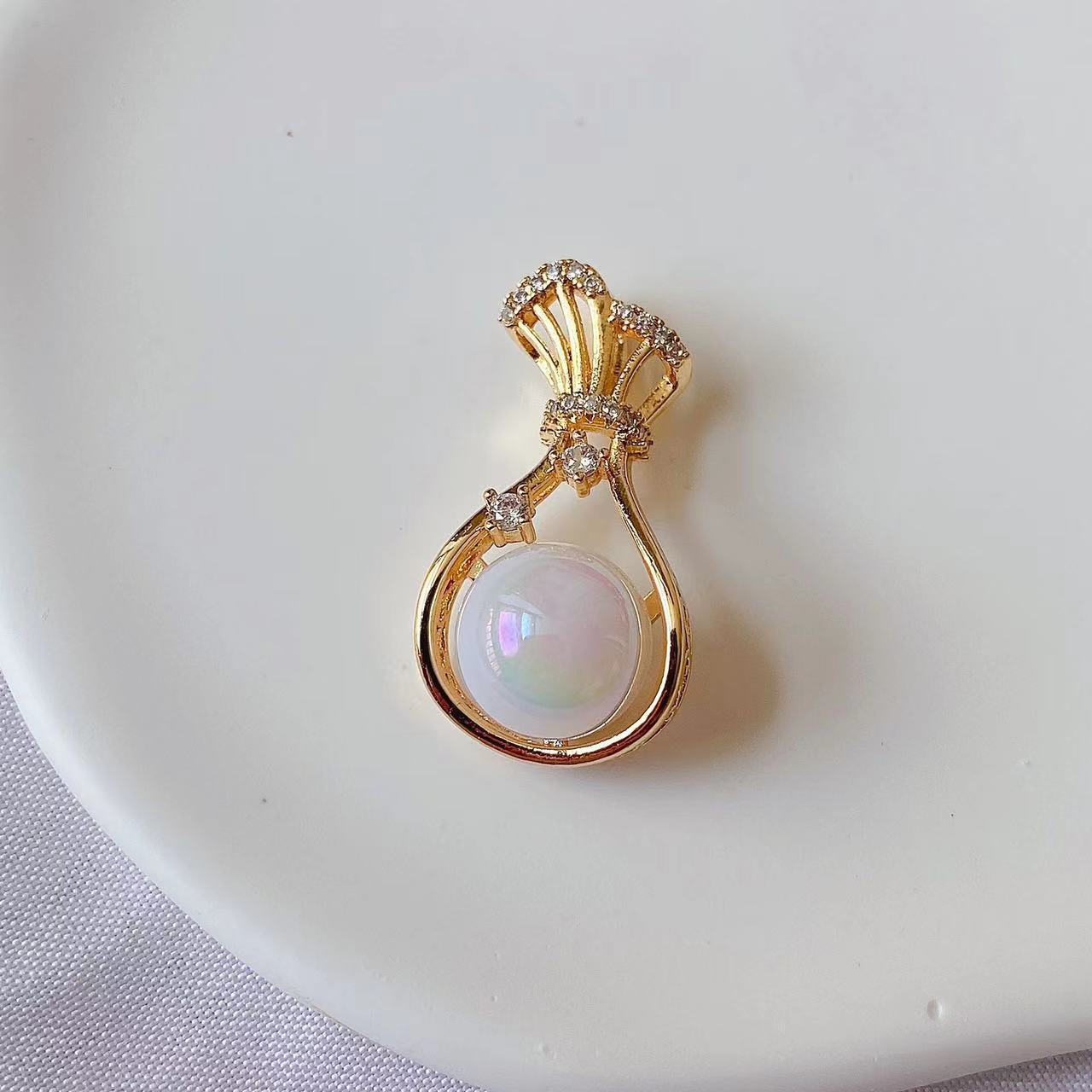 Wholesale 10PCS/pack Copper Micropaved Zirconia Necklace Accessories