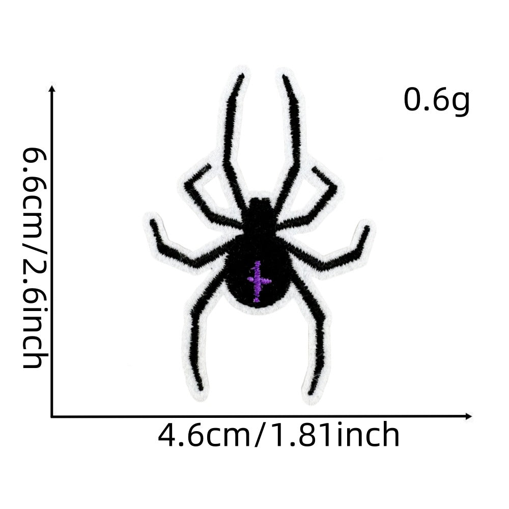 Wholesale Polyester Iron On Embroidered Patches  Pumpkin Ghost Black Series Home Decor Accent