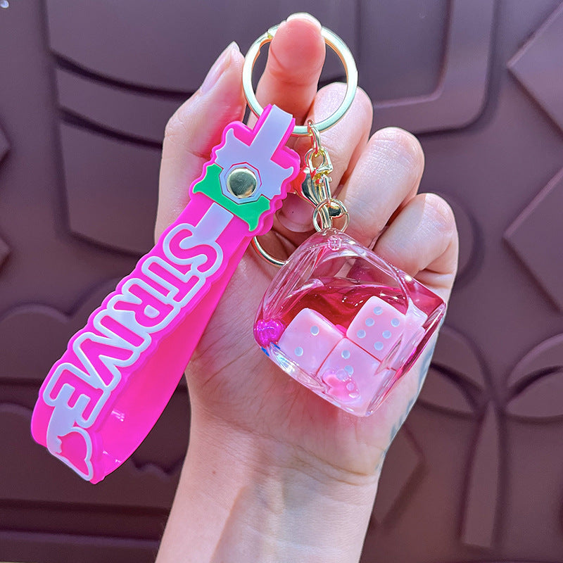 Wholesale Oil Cube Dice Keychain