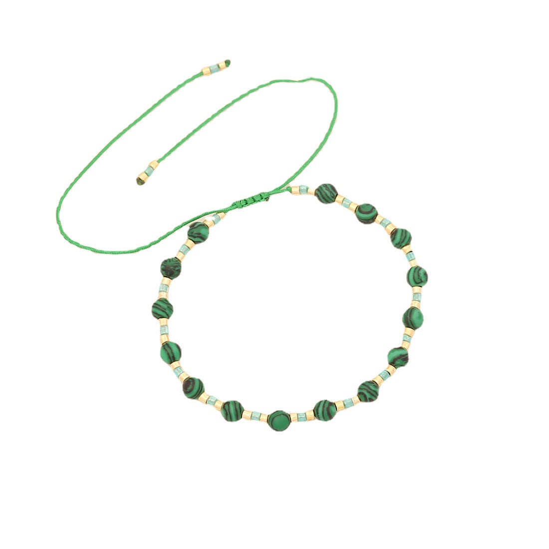 Wholesale Green Love Heart Stainless Steel Bracelet