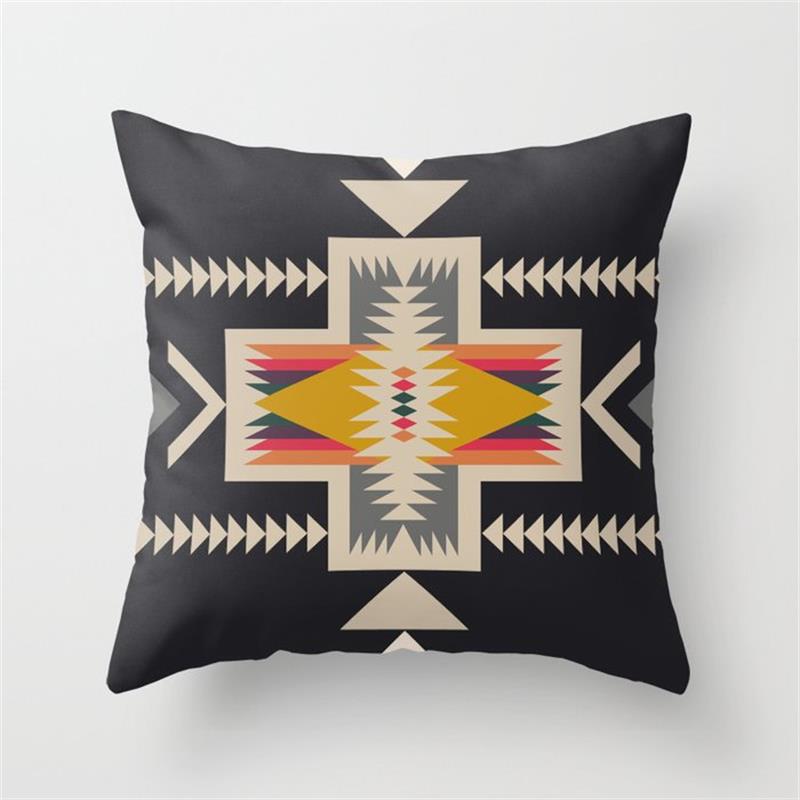 Wholesale Aztec Printed Ethnic Style Linen Pillowcases