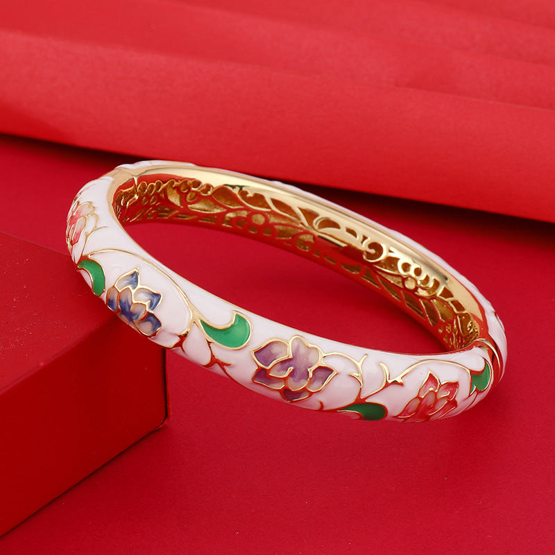 Wholesale Traditional Copper Cloisonne Bracelet