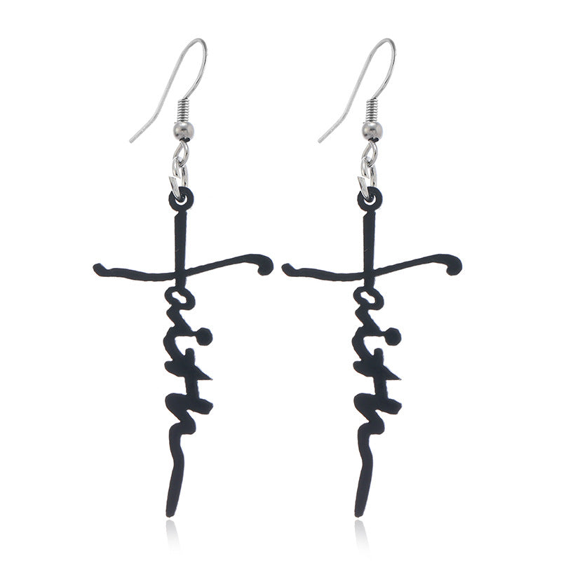 Wholesale New Acrylic Pumpkin Bat Cut-out Earrings for Halloween