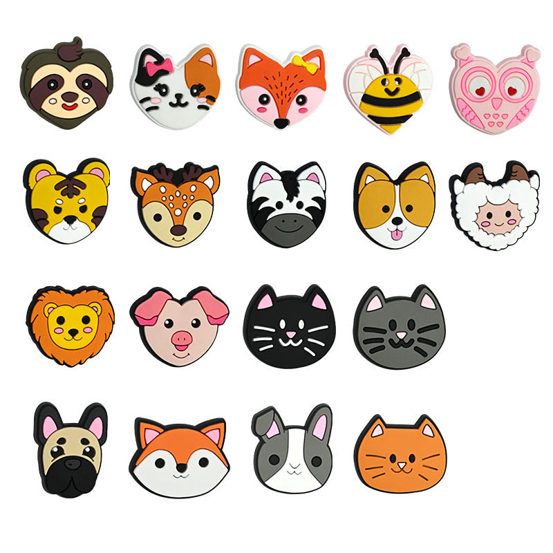 Wholesale Random 100pcs Cartoon Cute Animal Series Focal Beads