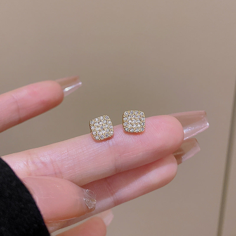 Wholesale Diamond Square Earrings and Studs