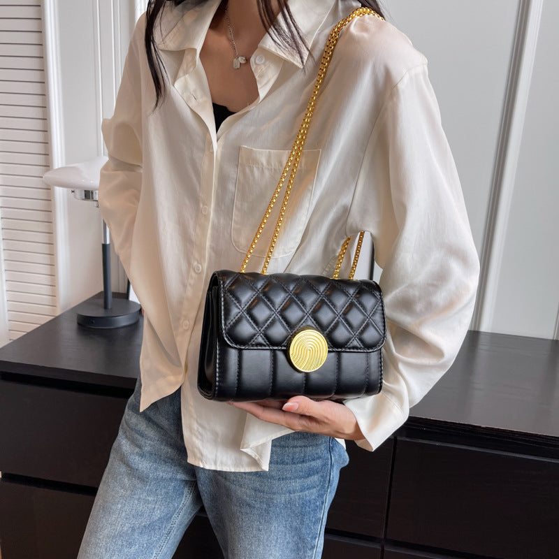 Wholesale 2023 Lingge Chain PU Single Shoulder Crossbody Bag