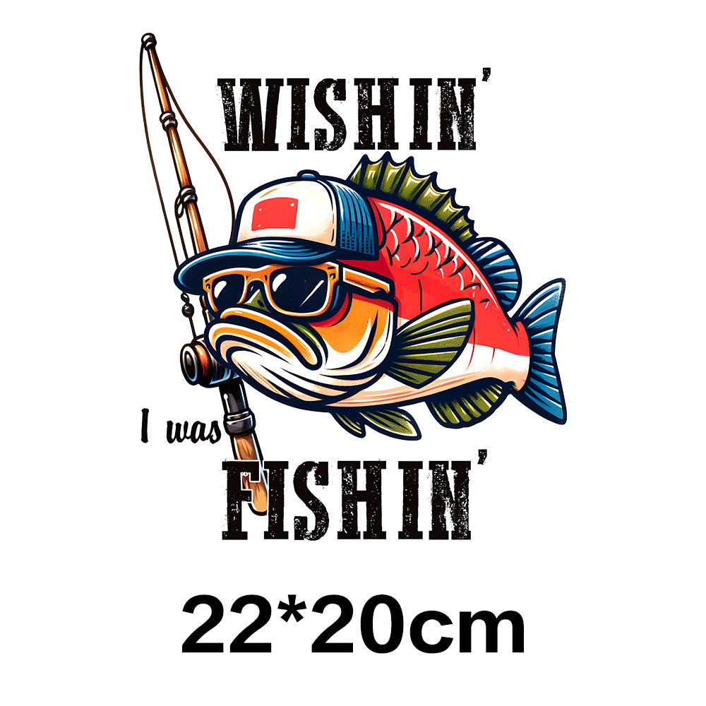 Wholesale Fishing UV DTF Ready to Press Transfers Wraps