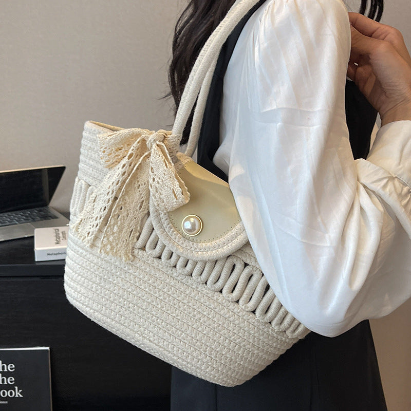 Wholesale Retro Pastoral Grass Woven Bags