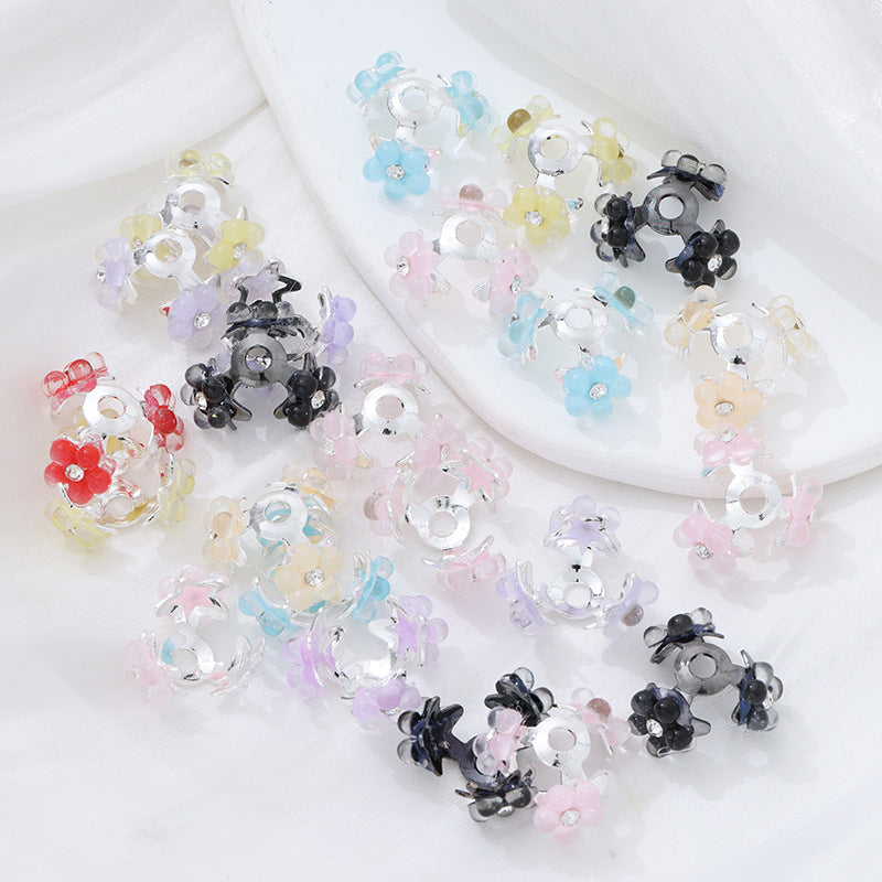 Wholesale 10pcs Five pointed star flower tray Beads