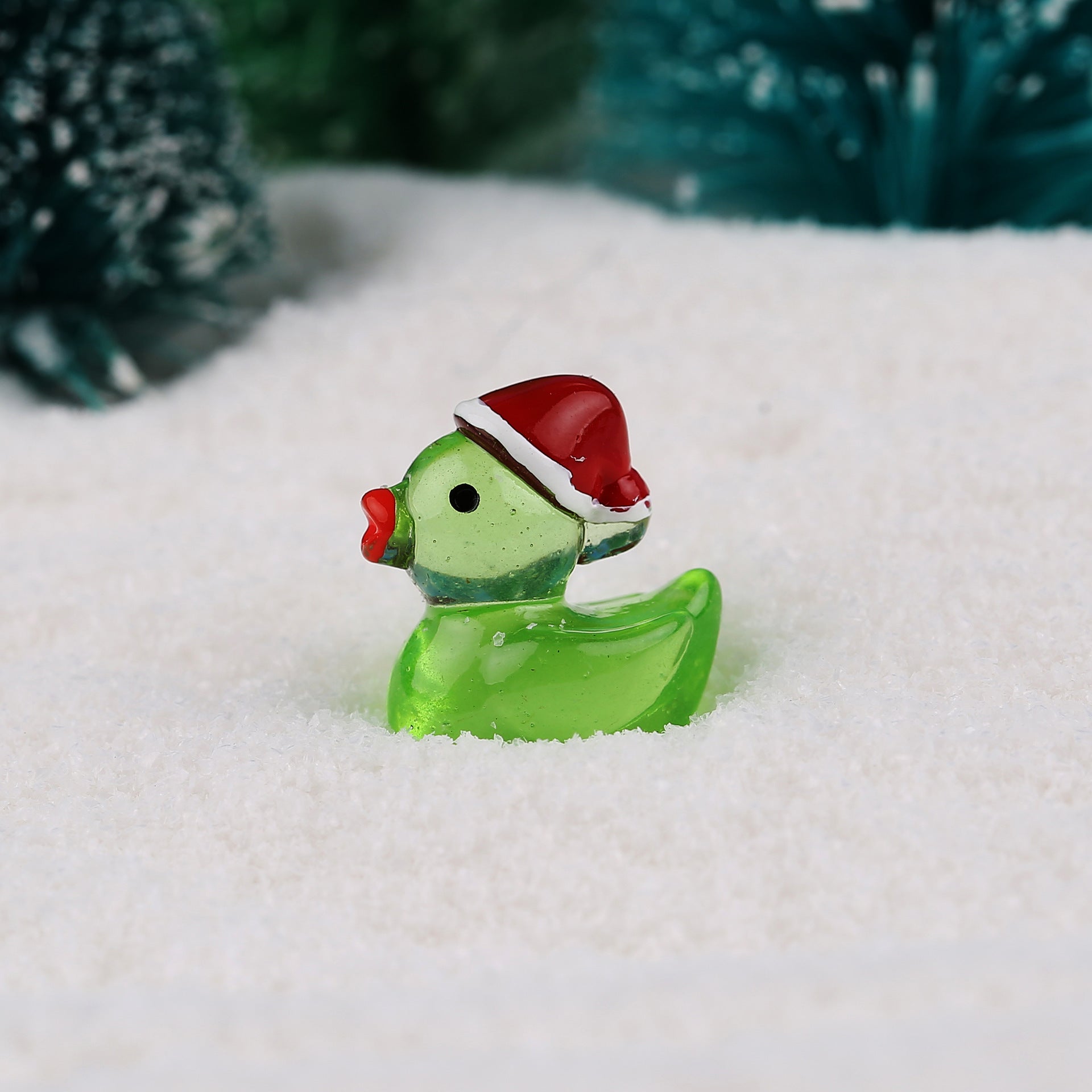 Wholesale DIY Miniature Landscape Decoration Glowing Christmas Duck Doll Accessories