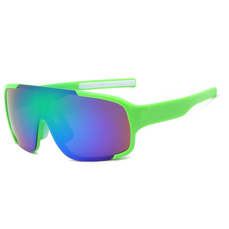 Wholesale Road cycling white mercury sunglasses fashion mountaineering running one-piece sunglasses anti-ultraviolet