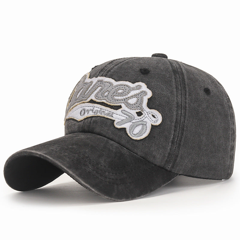 Wholesale Patch Washed Distressed Adjustable Baseball Cap