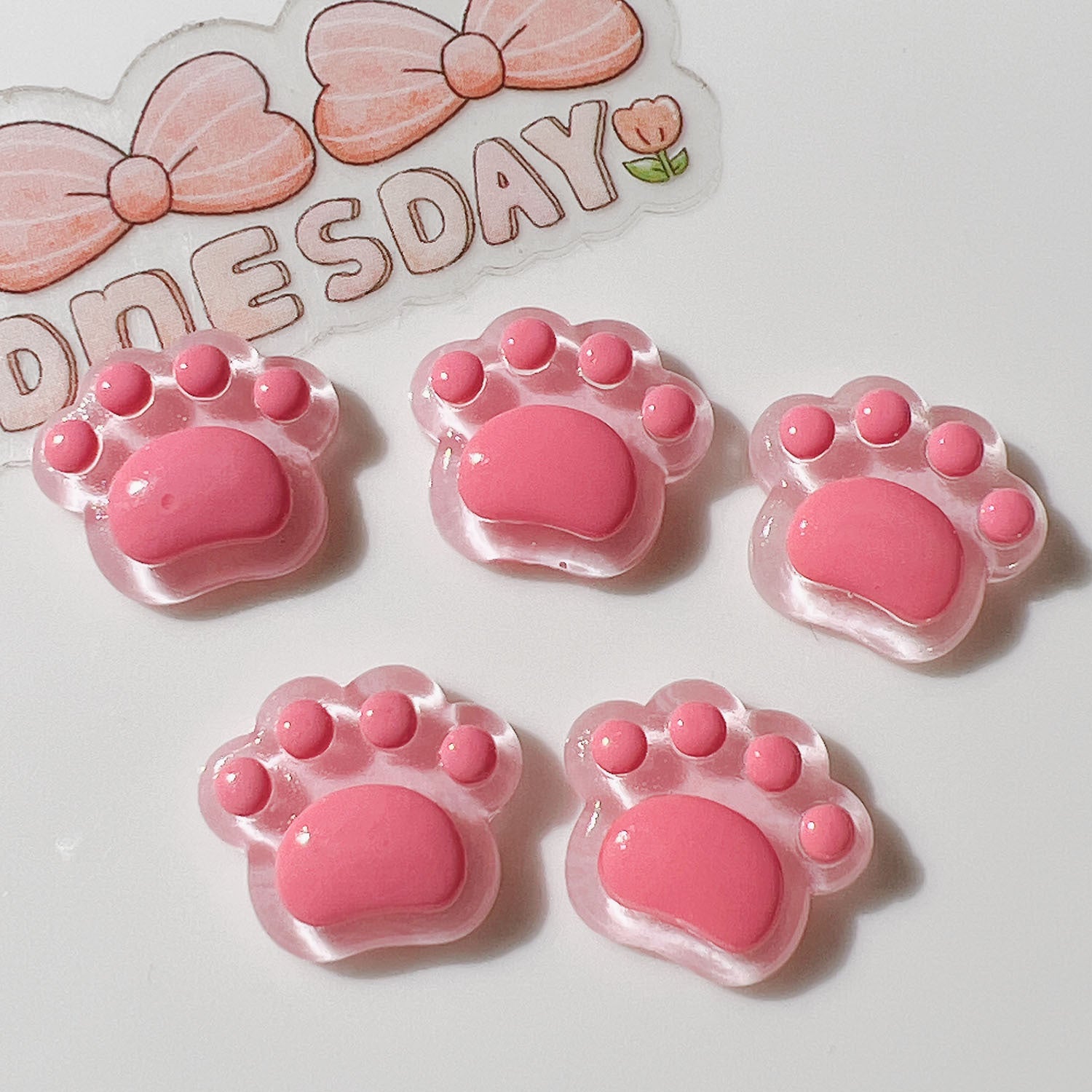 Wholesale 20pcs Resin AccessoriesDIY Accessories Handmade Materials Shoe Buckles Hat Patch Cream Glue Mini Transparent Soles