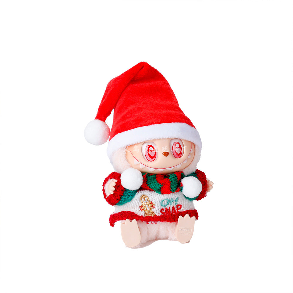 Wholesale 5pcs Christmas doll clothes 17cm keychain clothing set Doll Accessories