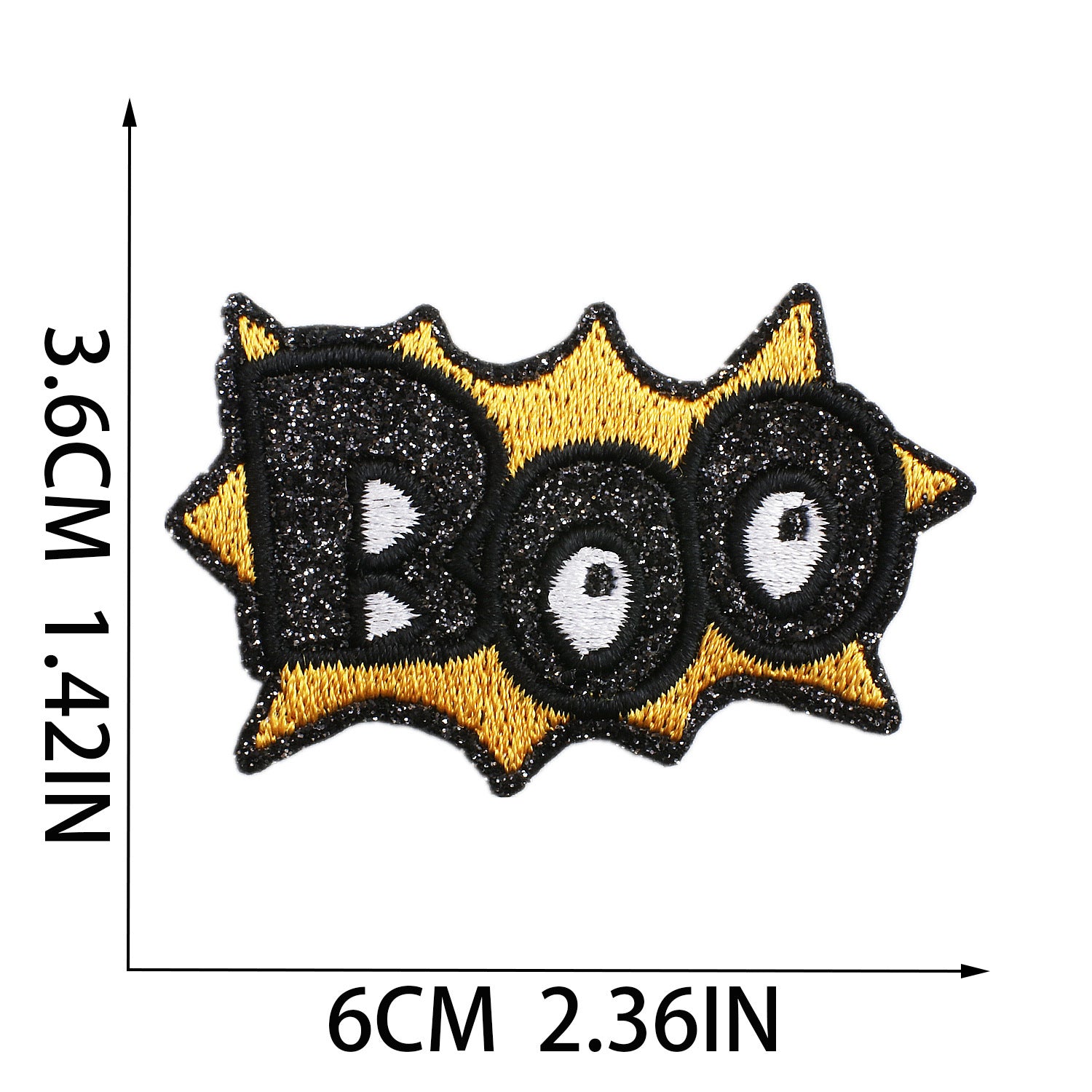 Wholesale Glitter Embroidered  Patch Ghost Skull Witch Cartoon DIY Fashion Accessory For Clothing Party Resale
