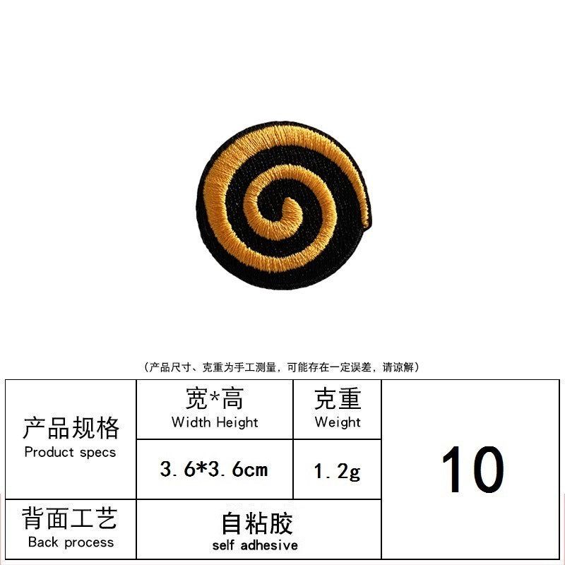 Wholesale  Ghost Pumpkin Embroidered Patch Self Adhesive No Sew Decorative Sticker For Hats DIY Fashion Accessory