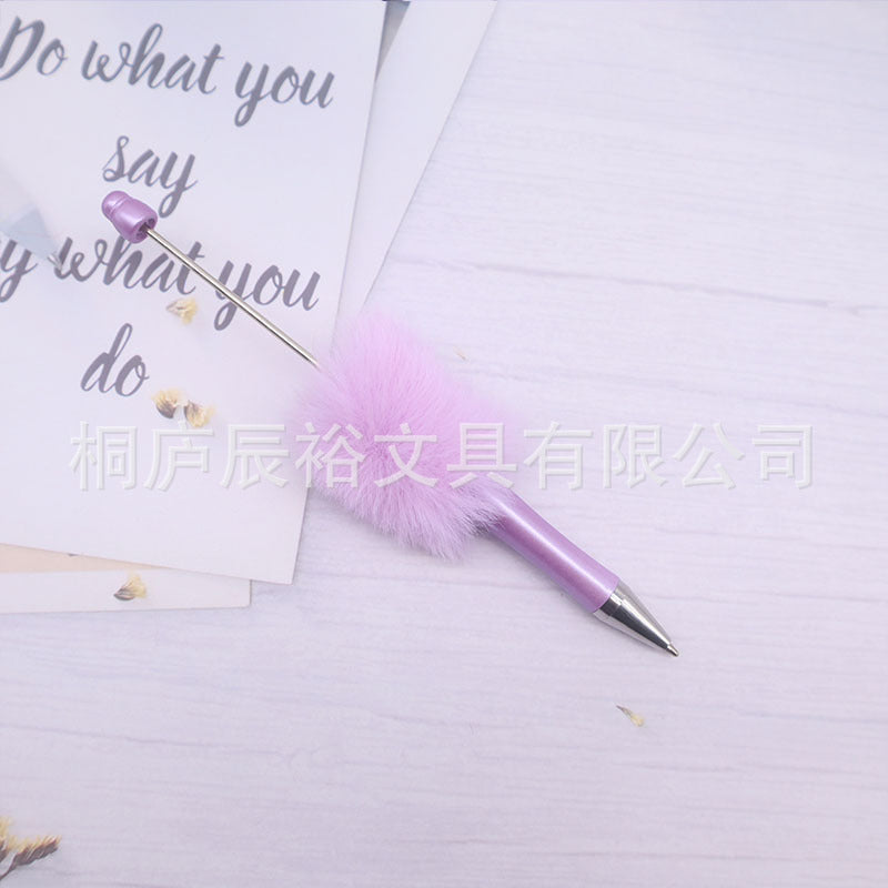 Wholesale Cartoon beaded cute pen with cute beads and cute girly gift pen