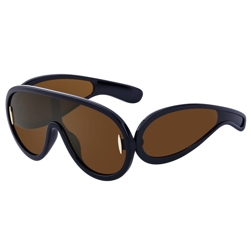 Wholesale PC Integrated Large Frame Sports Cycling Sunglasses