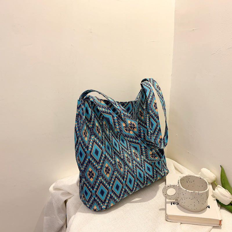 Wholesale Aztec Pattern Ethnic Style Retro Handbag Canvas Bag