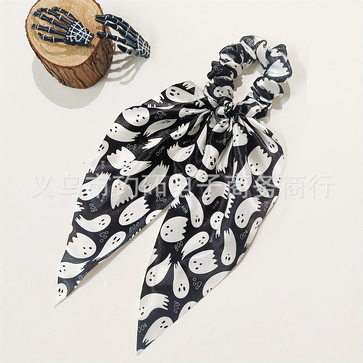 Wholesale  hair accessories ghost bat ribbon pumpkin hair ring