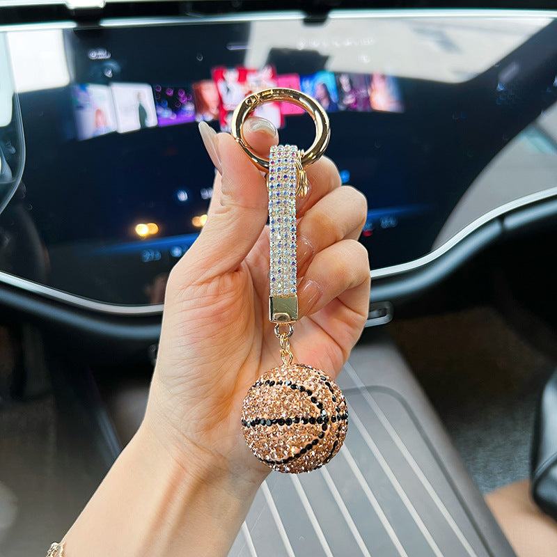 Wholesale clay diamond basketball keychain