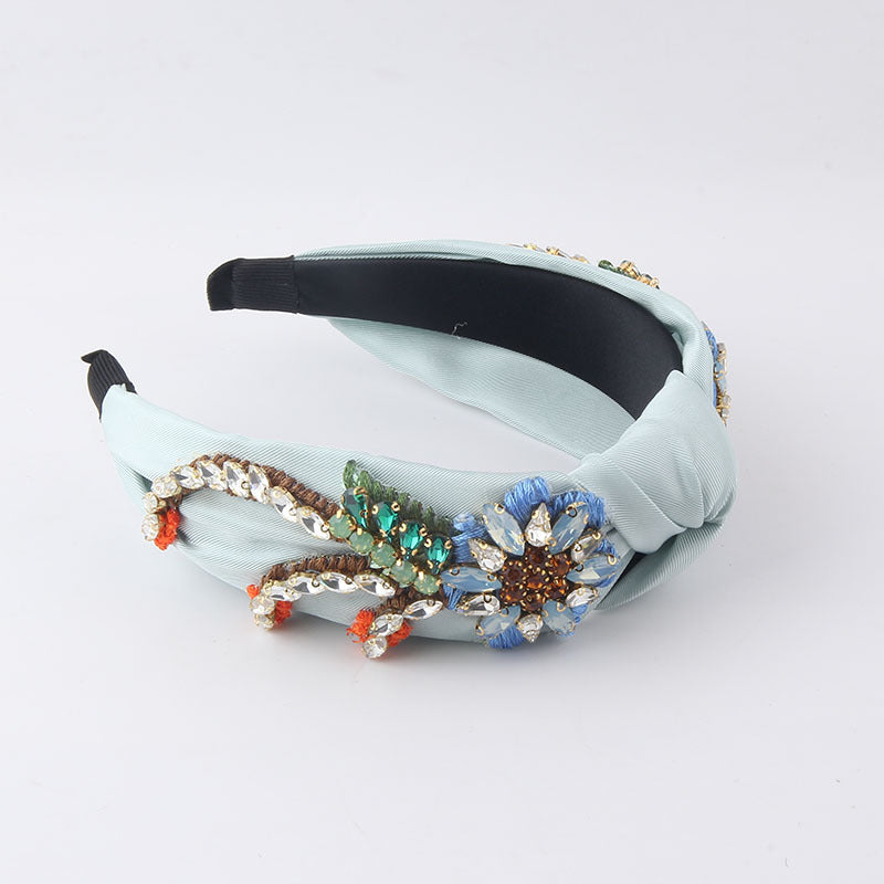 Wholesale Baroque Crystal Fabric Hair Accessories