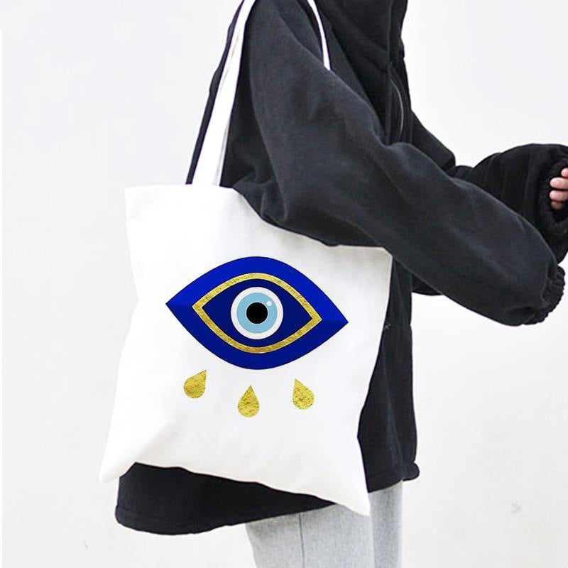 Wholesale Blue Devil's Eye Sail Bag Environmental Protection Handbag Shopping Bag