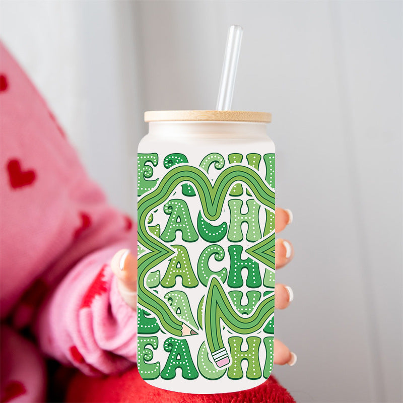 Wholesale Green St. Patrick's Day Series 16oz Cup UV DTF Wraps