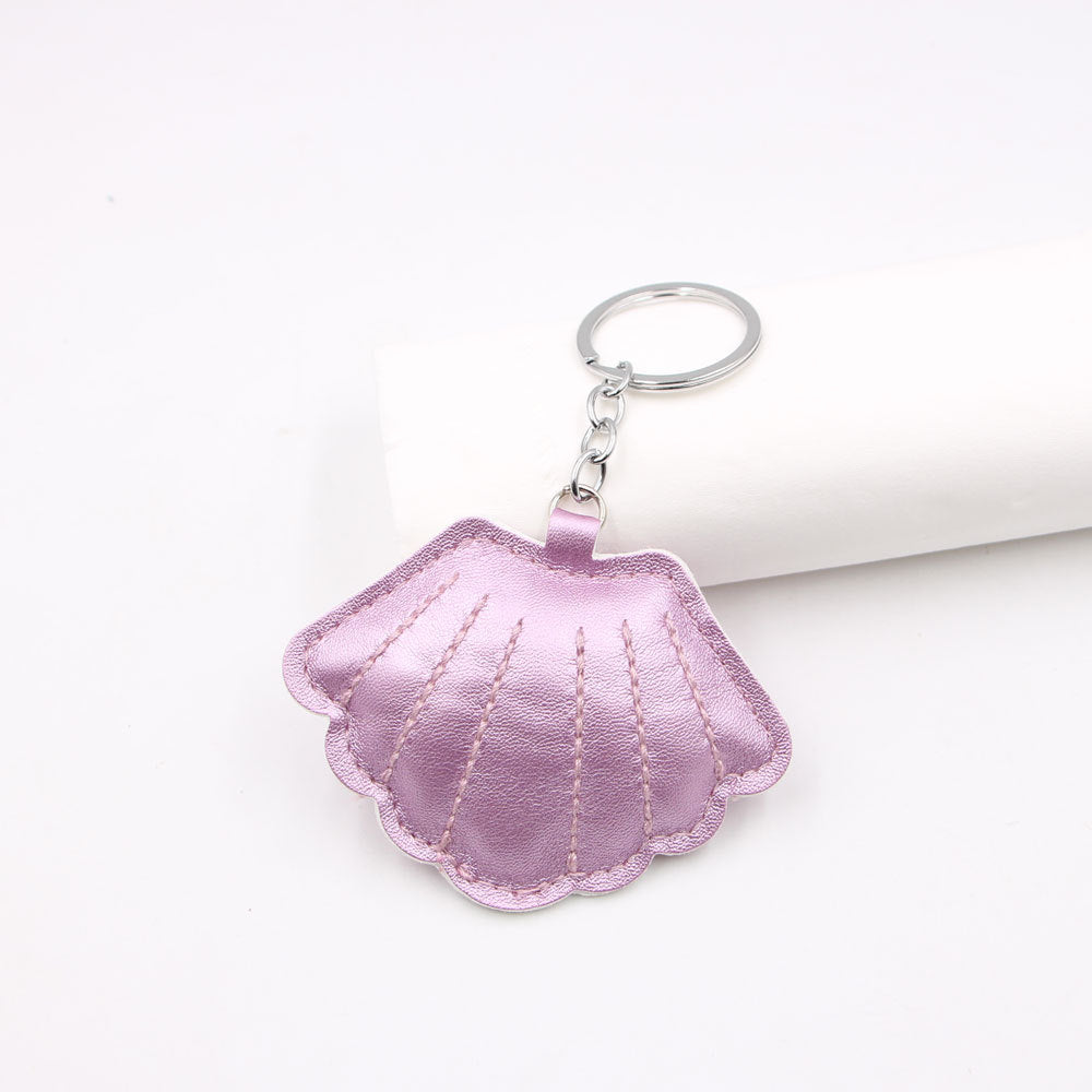 Wholesale Gold Padded Shell Leather Bag Charm Keychain For Car Key Purse Lanyard Fashion Accessory