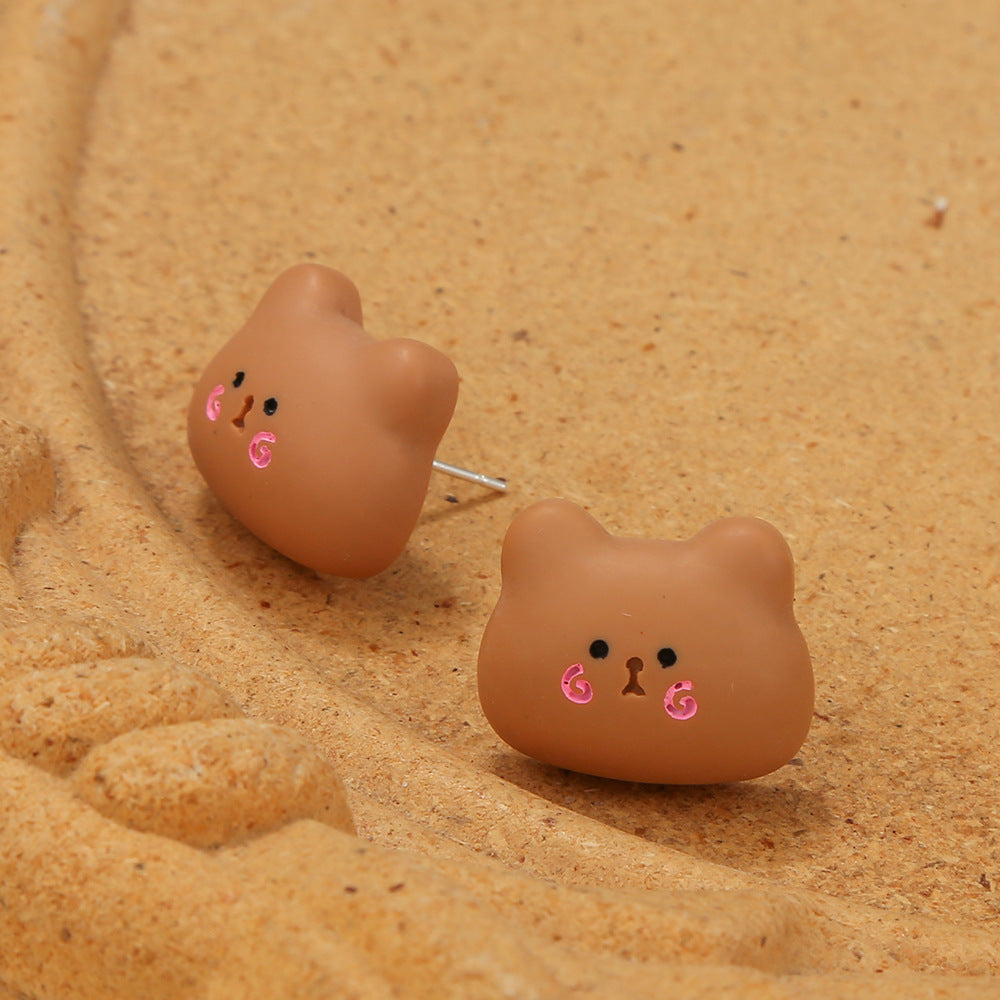 Pendientes de resina de ranas de oveja al por mayor