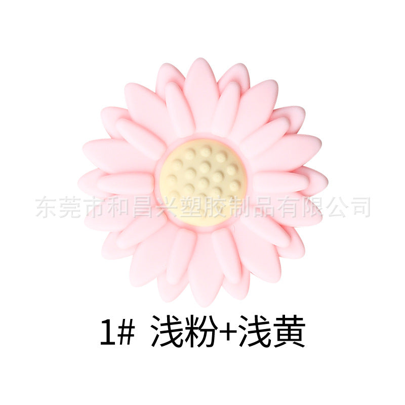 Wholesale  20pcs  Colorful Daisy Silicone Beads