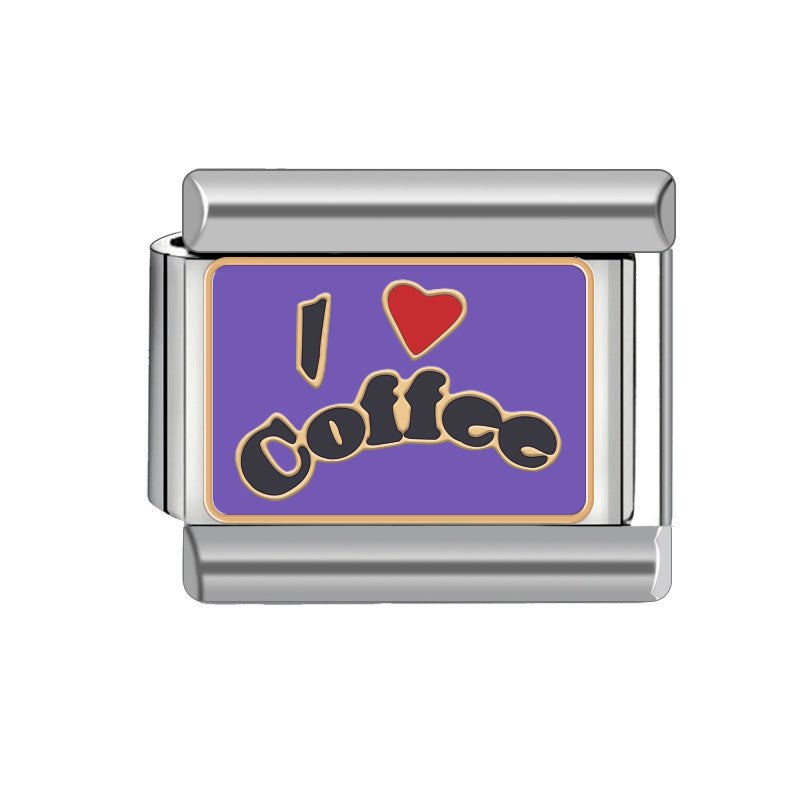 Wholesale Italian Charm Bracelet 9mm DIY Spliced Detachable Heart Pattern Combination Bracelet