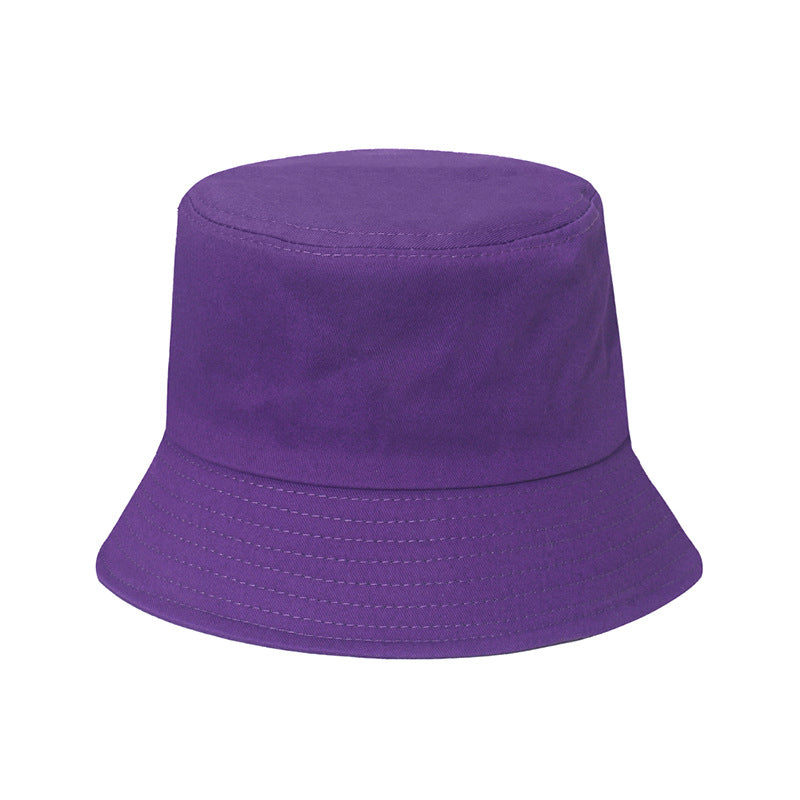 Wholesale Solid Color Fisherman Hat Simple Sunshade Outdoor Sun Protection Polyester Sun Hat
