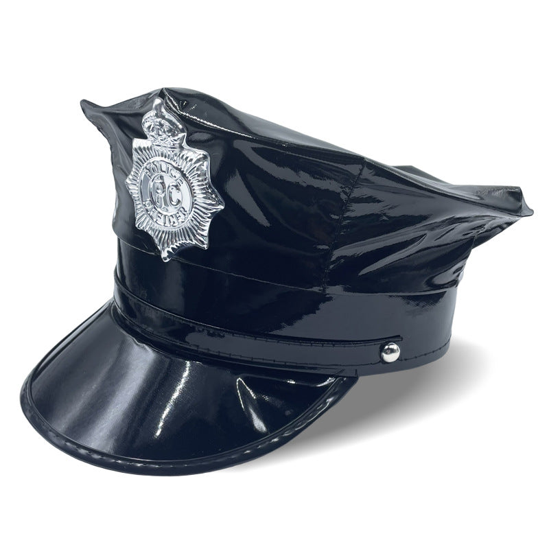 Sombrero de policía de PU de PU al por mayor