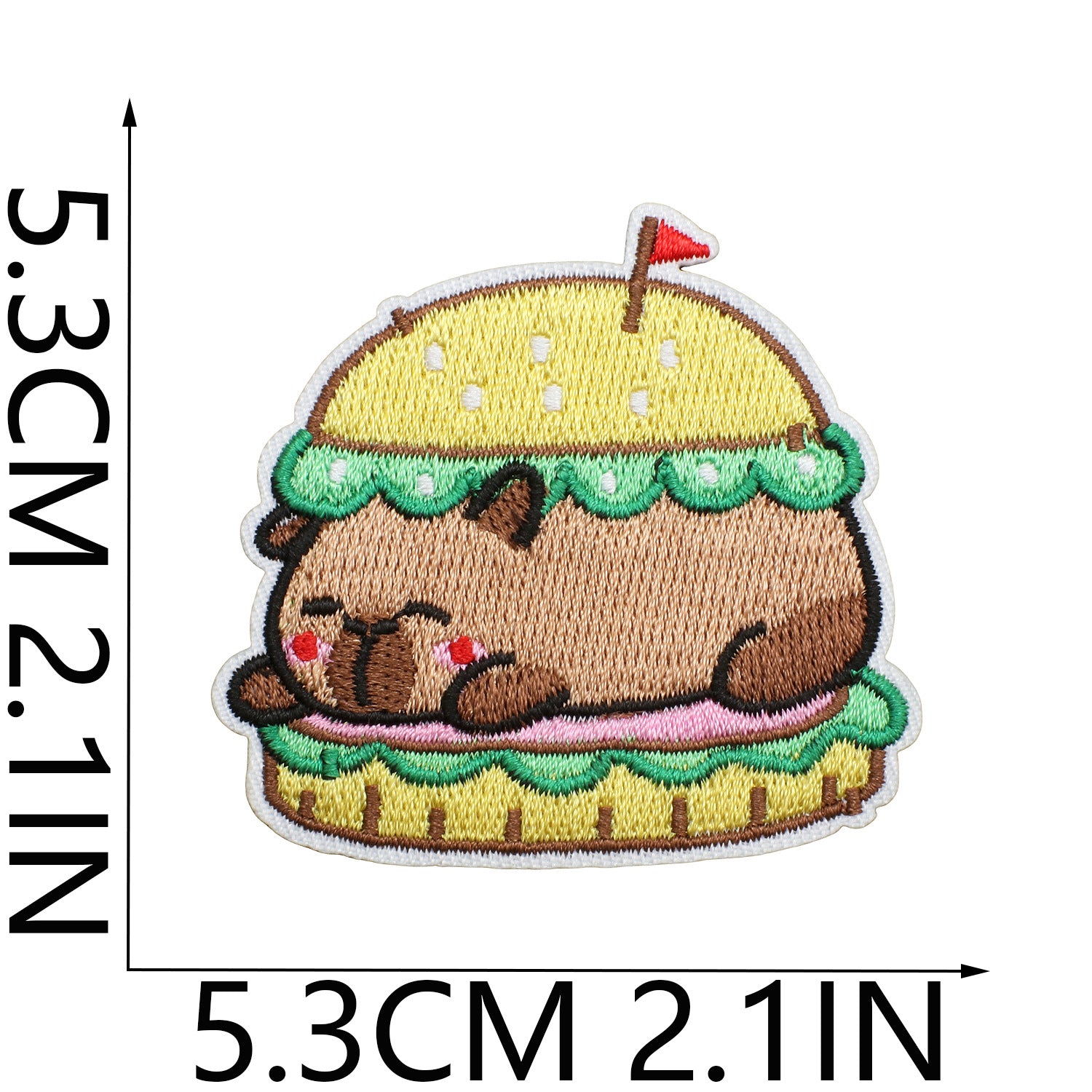 Wholesale Cartoon Capybara Embroidered Patch Decorative Accent For Clothing Stylish Gift For Boutique Resale