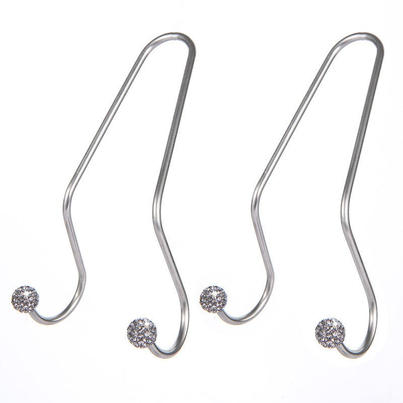 Wholesale Diamond Inlaid Seats Headrests Multifunctional Hooks Concealed Storage Stainless Steel Hooks
