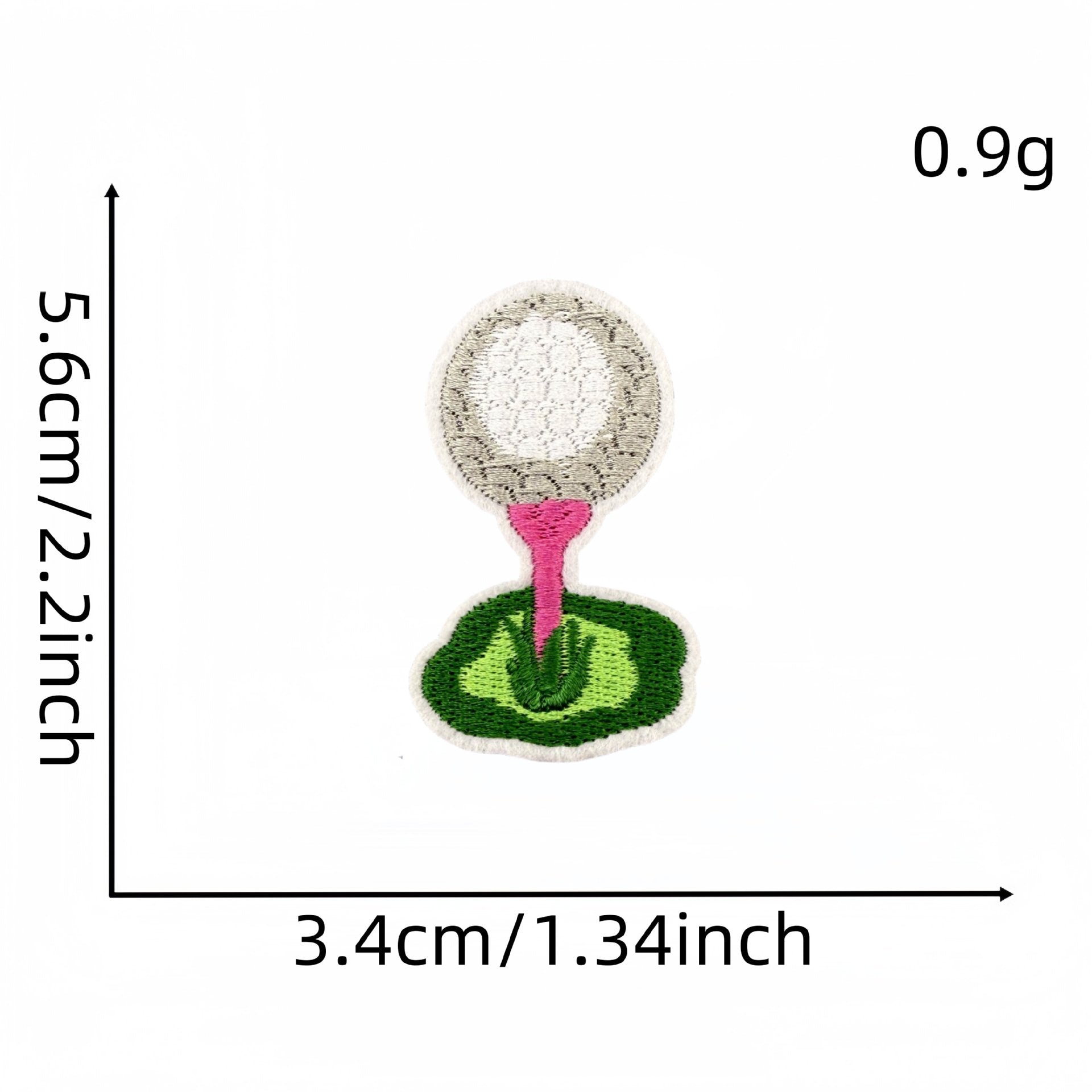 Wholesale Cartoon Sports Golf Pink Series Embroidery DIY Patches