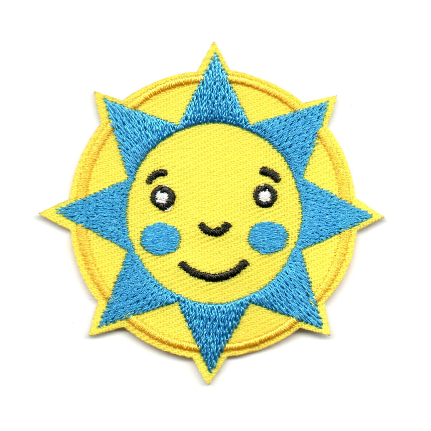 Wholesale Embroidered Patch Applique Trendy Cartoon Sun Flowers Rainbow Star Fruit Sew On Badge For Clothing DIY Craft Gift