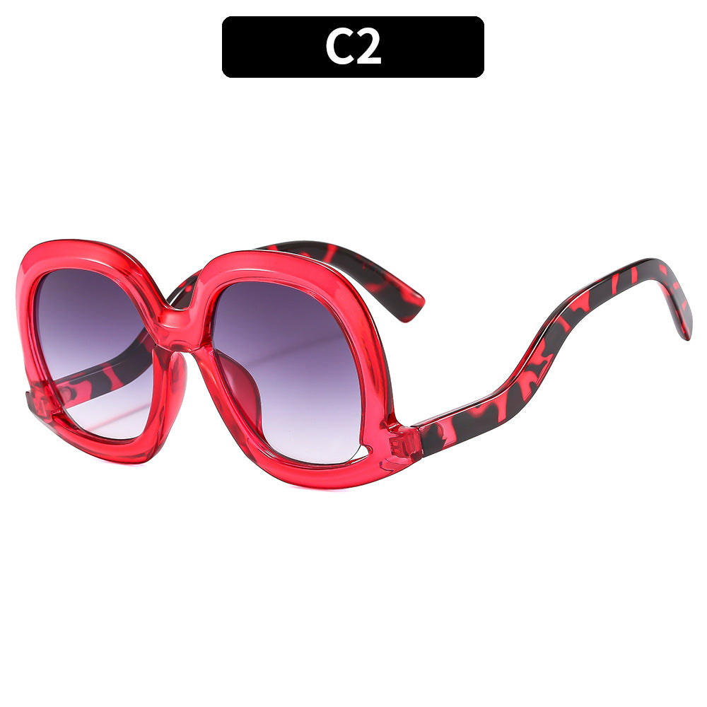 Wholesale 2023 PC Large Frame Irregular Frame Sunglasses