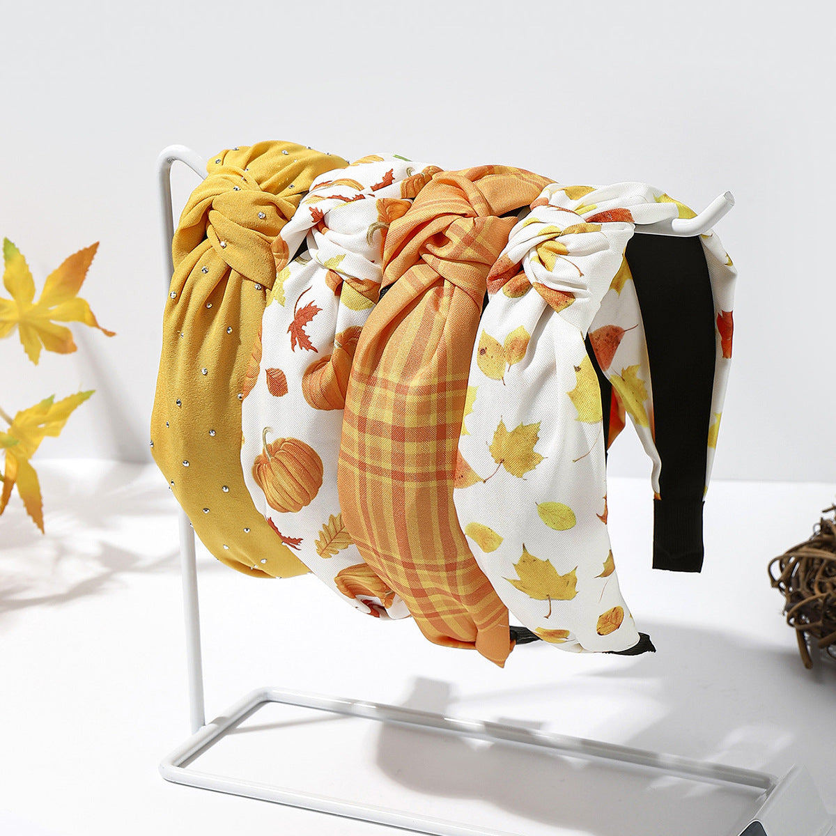 Wholesale Thanksgiving Printed Headband Holiday Hair Accessories