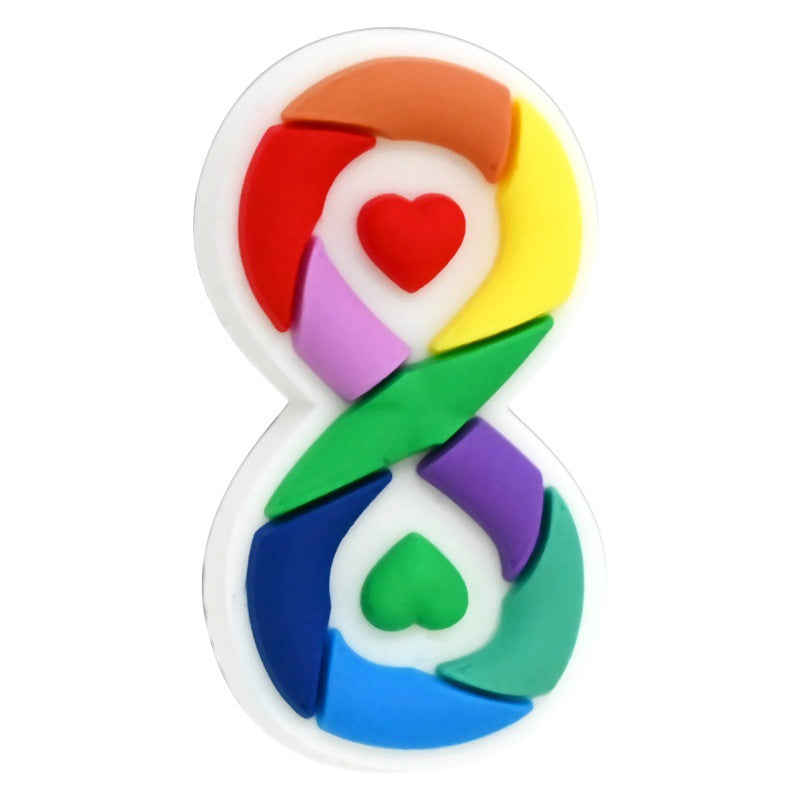 Wholesale Random 100pcs/pack  Cartoon-themed colorful high-quality student stationery beads