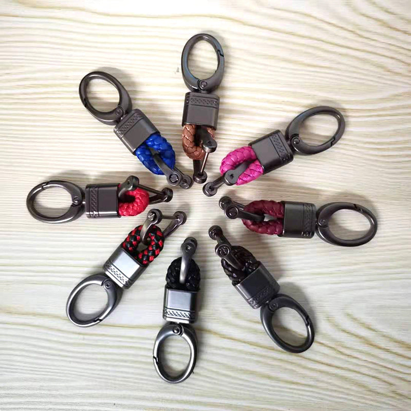 Wholesale Woven Rope Alloy Keychains