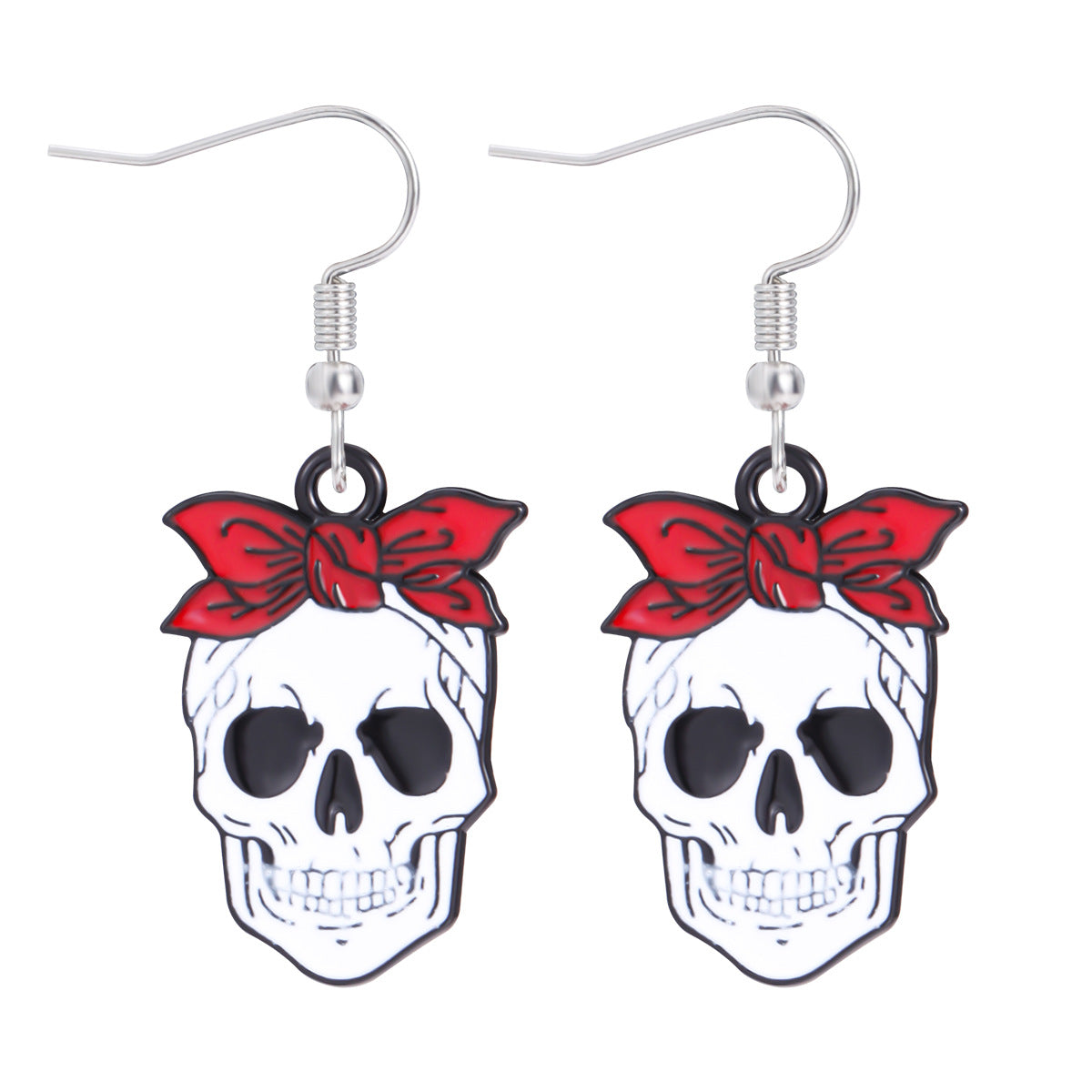 Wholesale  Themed Skull Pumpkin Earrings Zinc Alloy Drip Oil Fashion Jewelry Accessory For Party Gift OLY Exclusive